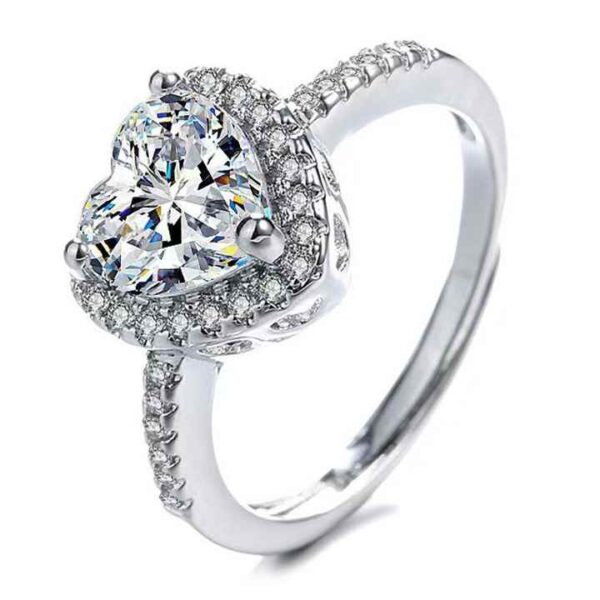 Women 2 Carat Moissanite Ring